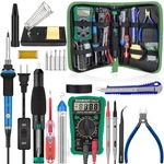 Soldering Iron Kit 19-IN-1 60W Adjustable Temperature Multimeter 5 Tips. Fixed Price $49.83.