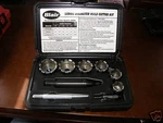Blair Large Diameter Rotabroach Hole Cutter Set 7/8" To 1-1/2" #11091. Fixed Price $278.07.