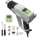 Huepar Tools Heat Gun 10 Accessories Hot Air With Lcd Digital Display, 122 -. Fixed Price $139.99.