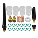 Tig Stubby Gas Lens 17GL332 10N24S 3/32 & 2.4MM Glass Cup Clear Quartz Nozzles. Fixed Price $47.58.