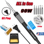 90W 220V Wire Adjustable Temperature Welding Soldering Iron Kit Gun Tools. Fixed Price $16.99.