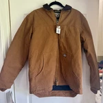 Gravel Gear Men's Washed Duck Chore Coat - Brown, Med Jacket Work Wear Nwt. Fixed Price $56.66.