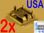 2X Lot Of Usb Charging Port Micro Charger For Many Models Tablet / Phone Usa. Fixed Price $5.94.