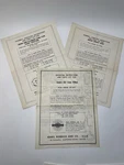 Sears Roebuck Instruction Manuals, Parts List Vintage. Fixed Price $27.00.
