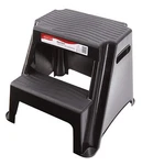 Rubbermaid 2 Step Stool Black Lightweight Non Slip Grip Compact Portable 300. Fixed Price $65.69.