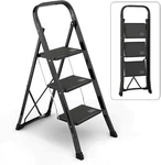 Steel Folding 2/3 Step Stool Ladder Adults With Soft-grip Handle 330 Lbs. Fixed Price $36.57.