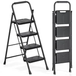 Folding Step Ladder Portable Aluminum Multi-purpose Kitchen Home Utility Stool. Fixed Price $93.27.