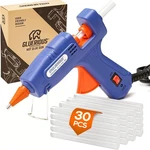 Gluerious Mini Hot Gn With 30 Sticks For Crafts School 20W, Blue. Fixed Price $17.99.