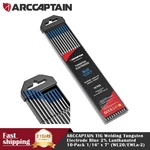Arccaptain Tig Welding Tungsten Electrode 10-PACK Blue 2% Lanthanated 1/16" X 7". Fixed Price $22.99.