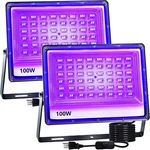 2 Pack 100W Led Lights, Flood With Plug, IP66 Waterpro.... Fixed Price $30.75.