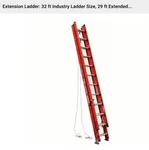 Werner 35 Ft. 3-PART Extension Ladder. Fixed Price $480.00.