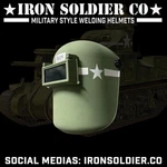 Military Style Lee Flip Front Welding Helmet Pipeline Hood Iron Soldier. Fixed Price $65.00.
