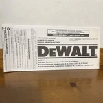 Dewalt DCD771 Instruction Manual Only 20V Max Cordless Compact 1/2" Drill/driver. Fixed Price $7.74.