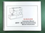 Singer 4411 Instruction Manual: 63 Pages & Protective Covers. Fixed Price $19.75.