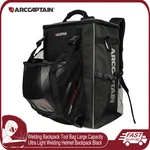 Arccaptain Welding Backpack Large Capacity Helmet Tool Bag Holder Luggag. Fixed Price $55.99.