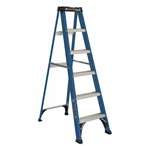 Louisville Ladder 6' Fiberglass Step, 10' Reach, 225LB, Load Capacity, W-3217-06. Fixed Price $53.00.