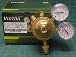Victor 0781-0528 Brass 3-GAS Heavy-duty Single Stage Regulator 125 Psig. Fixed Price $263.88.