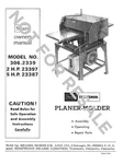 Craftsman 306.2339 Planer-molder Remake Instructions. Fixed Price $20.24.