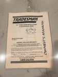 Tradesman 10 Table Saw Owners Manual. Fixed Price $7.00.