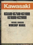 Kawasaki Portable Generator KG550B KG750B KG1100B Workshop Manual Diagrams. Fixed Price $34.95.