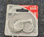 (18 Pieces) Koch Industries 2800051: 3/4" Welded Ring 0.18" Thich Zinc-plated #7. Fixed Price $21.58.