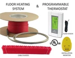 Electric Tile Radiant Warm Floor Heated Kit, 120V, All Sizes Available. Fixed Price $549.00.