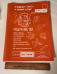 Vintage Sears Craftsman 9-2949 Power Tool Know How Softcover Spiral Book 1983. Fixed Price $5.00.