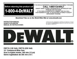 Dewalt DW715 Miter Saw Instruction Manual: 52 Pages Coil Bound. Fixed Price $16.95.