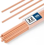 22 Pcs Brazing Rods Aws BCUP-5 15% Silver Solder Phos Copper Alloy Flat. Fixed Price $55.00.