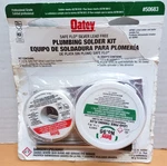 Oatey - 50683 Silver Lead Kit Solder, Flux, Brush, Cloth Safe Flo. Fixed Price $28.38.