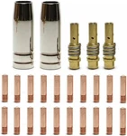 25PK Contact Tip Nozzle For Hzxvogen MIG185II MIG-250 MIG250II HVM270 Welder. Fixed Price $27.55.