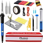Plusivo Soldering Iron Kit, 60W Medium, Black/red. Fixed Price $17.93.