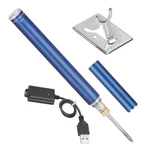 Jyjzpb Cordless Soldering Iron With Built-in 1100MAH Battery, Portable, Blue. Fixed Price $22.85.