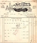 Newton & Haggerty Co Detroit Mi 1906 Billhead Extension Ladders Vignette. Fixed Price $16.99.