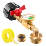 Catilon QCC1 Propane Refill Elbow Adapter With Gauge, Brass. Fixed Price $22.85.