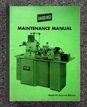 Chucking Lathe Machine Operator Maint Manual Fits Hardinge Model HC43. Fixed Price $19.97.