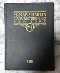 1916 Mcnab & Harlin Catalog Valves, Water Gauges, Fire Hose Nozzles Whistles. Fixed Price $90.00.