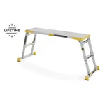 Gorilla Ladders Work Platform Aluminum Slim-fold Heavy-duty Adjustable-height. Fixed Price $229.99.