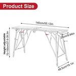 Galvanized Steel Step Stool Non-slip Folding Work Platform 330LBS Drywall Ladder. Fixed Price $32.00.