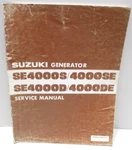 Suzuki Generator 4000 De Oem Service Manual 99500-87400-01E. Fixed Price $20.00.