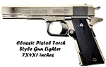 Colt 1911 Style Pistol Shaped Jet Torch Flame Gun Lighter Refillable Butane Gas. Fixed Price $29.99.