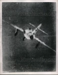 1952 Press Photo Mig Russian Fighter Plane Is Hit By Sabrejet's Guns. Fixed Price $24.99.