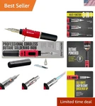 Professional Cordless Butane Soldering Iron & Mini Torch - 1300 Heating Power. Fixed Price $77.99.