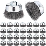 30 Pack Inch Coarse Crimped Wire Cup Brush For Angle Grinder, 5/8"-11 Threaded. Fixed Price $75.92.