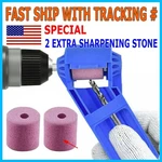 Drill Bit Sharpener Corundum Grinding Wheel Titanium Portable Powered Tools Us. Fixed Price $8.95.