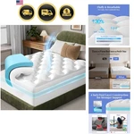 Cooling 4 Lnch King Size Dual Layer Mattress Topper, 2 Inch Gel Memory Foam, .... Fixed Price $186.68.