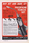 1955, 1969, 1970 Original Ads - Sears Craftsman Propane Torch Set, Router, Vac. Fixed Price $6.50.
