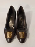 Bruno Magli Shoes Womens Size 8.5 Brown Leather Suede Kitten Heel Pumps Italy. Fixed Price $39.99.