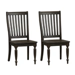 Harvest Home Black Slat Back Side Chair (rta)-set Of 2. Fixed Price $439.99.