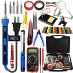 194PCS Soldering Iron Kit 100W Adjustable Temp Wire Stand Desolder Pump. Fixed Price $56.56.